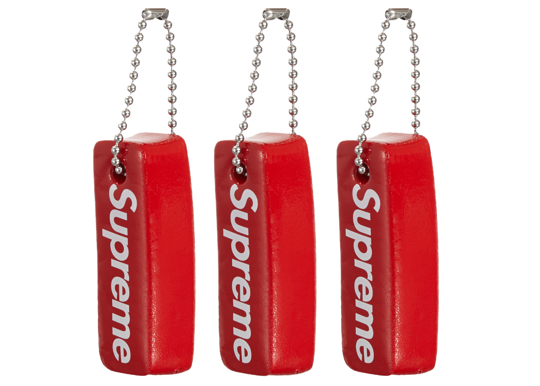Supreme Floating Keychain (Set of 3) Red - FW23 - US
