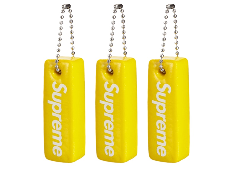 Supreme Floating Keychain (Set of 3) Yellow - FW23 - US