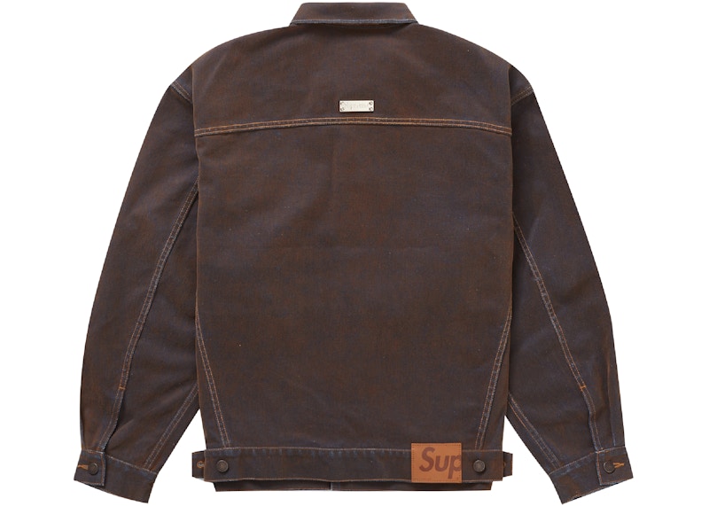 Supreme 2-Tone Denim S/S Shirt Brown