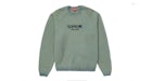 Supreme Flocked Logo Sweater Green