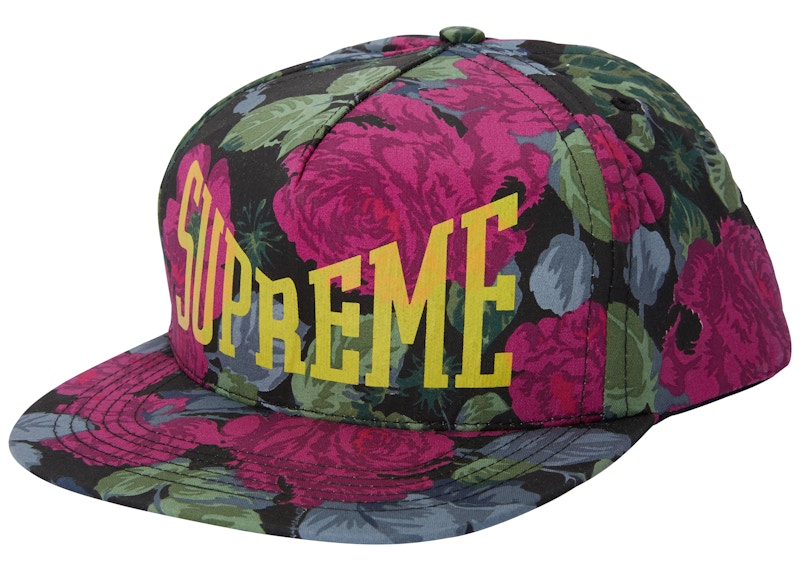 2018SS□Supremeシュプリーム□Floral 5-Panel cap-