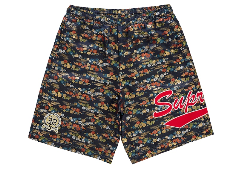 Supreme Floral Jacquard Short Navy Men's - SS26 - US Supreme Floral Jacquard Short Navy Men's - SS26 - US