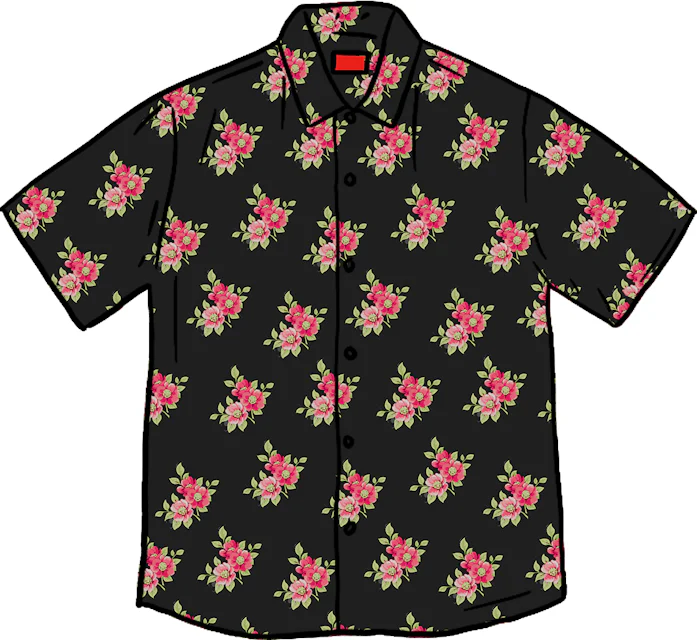11,500円【白S】 Floral Rayon S/S Shirt  SUPREME