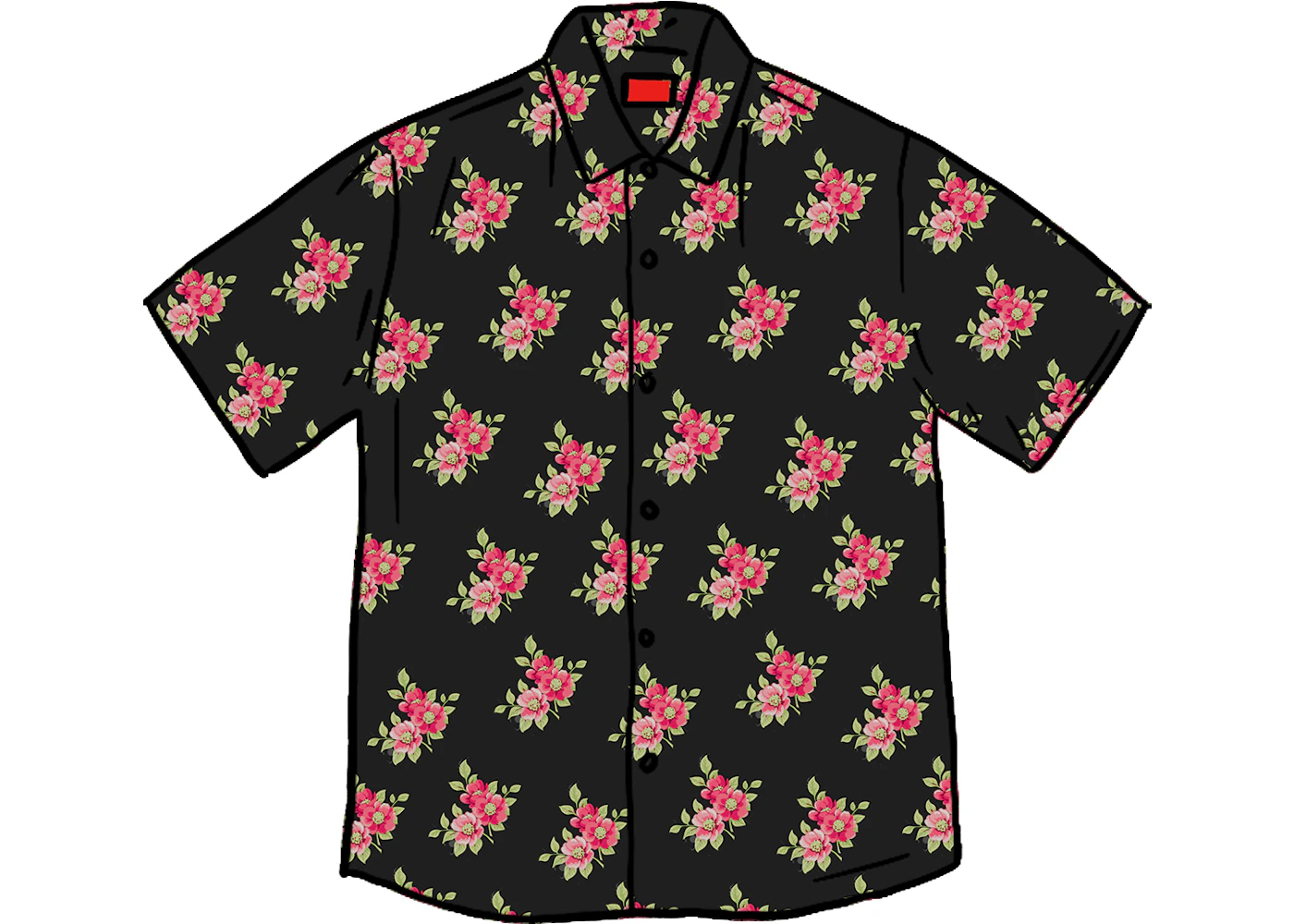Supreme Floral Rayon S/S Shirt Black - SS20 Men's - US