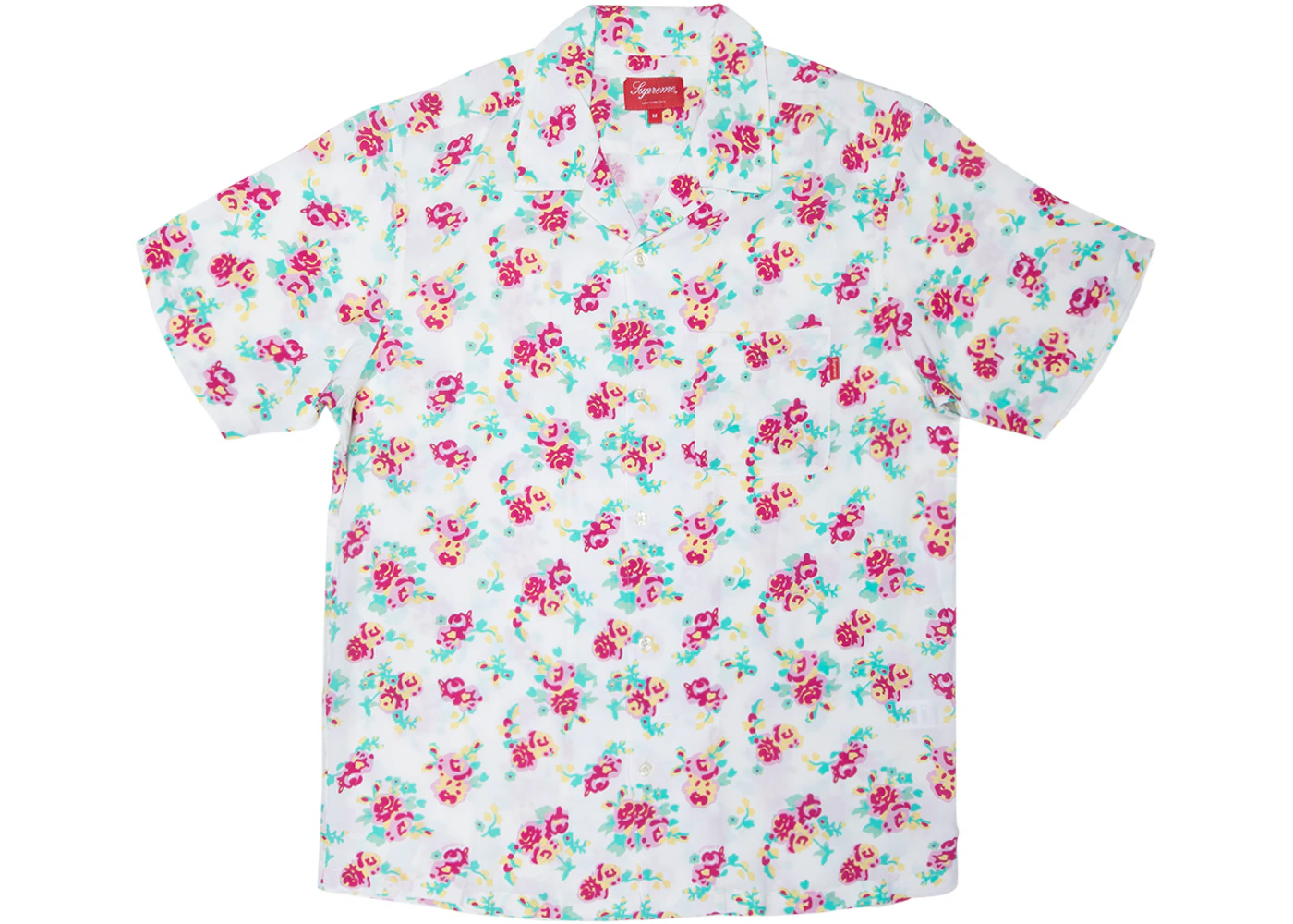Supreme Floral Rayon S/S Shirt White Men's - SS20 - US