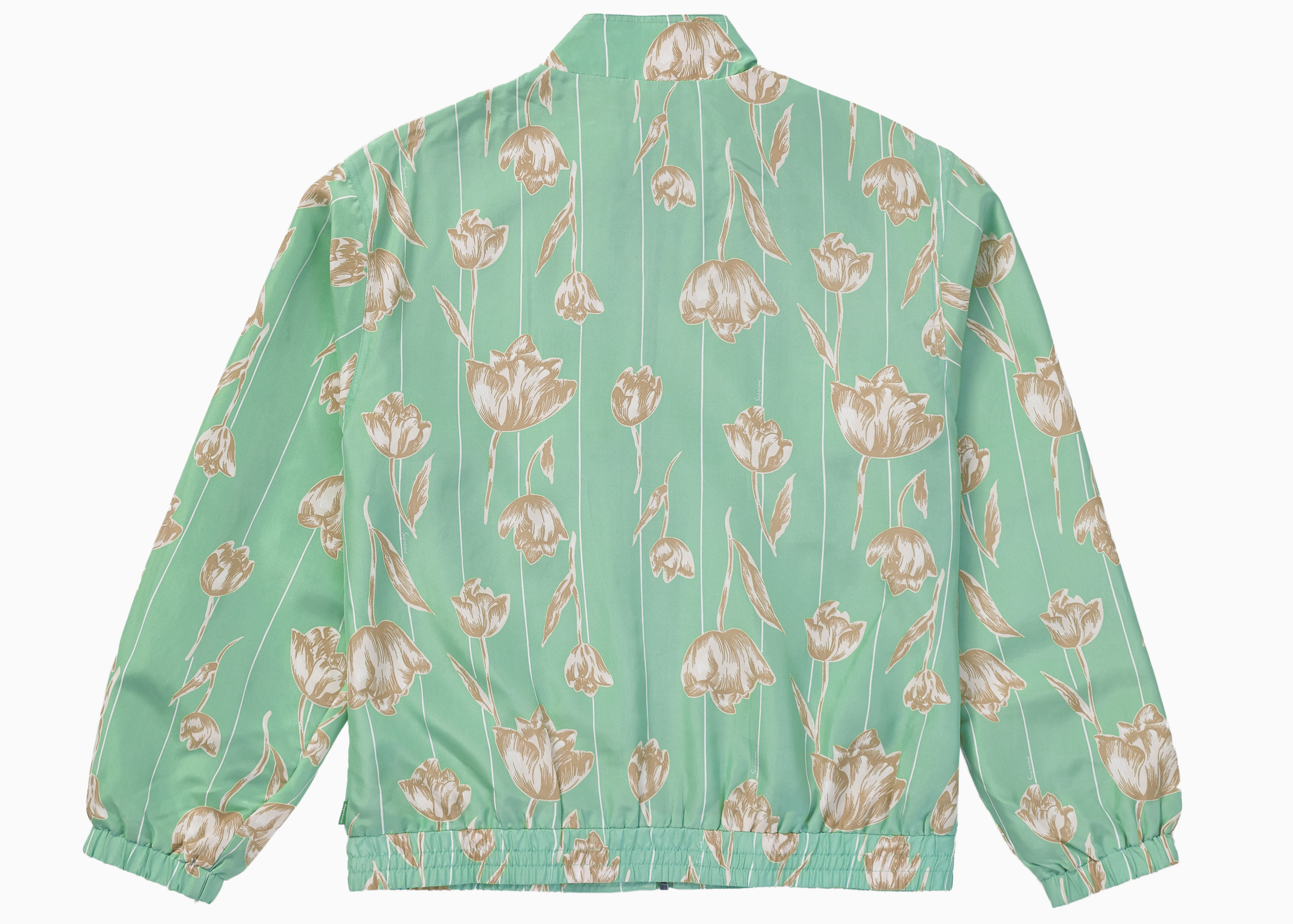 Supreme Floral Silk Track Jacket Mint