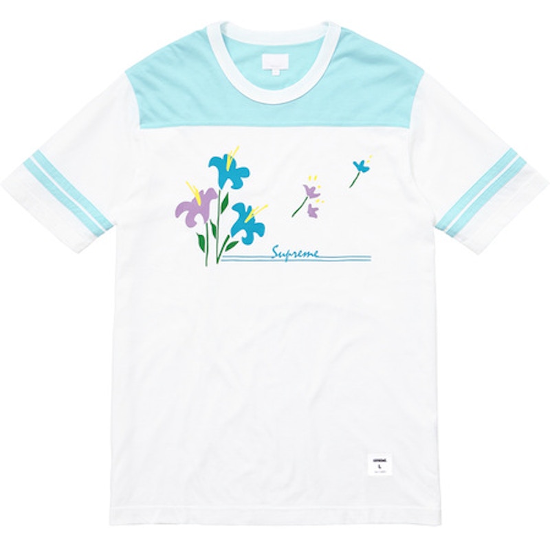 Supreme Flower Football Top Light Blue Men's - SS16 - US