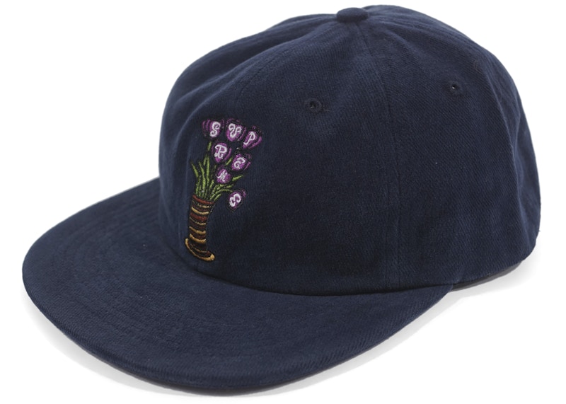 Supreme Flowers 6-Panel Navy - FW18 - US