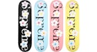 Supreme Flowers Skateboard Deck Black/Blue/Pink/Yellow Set