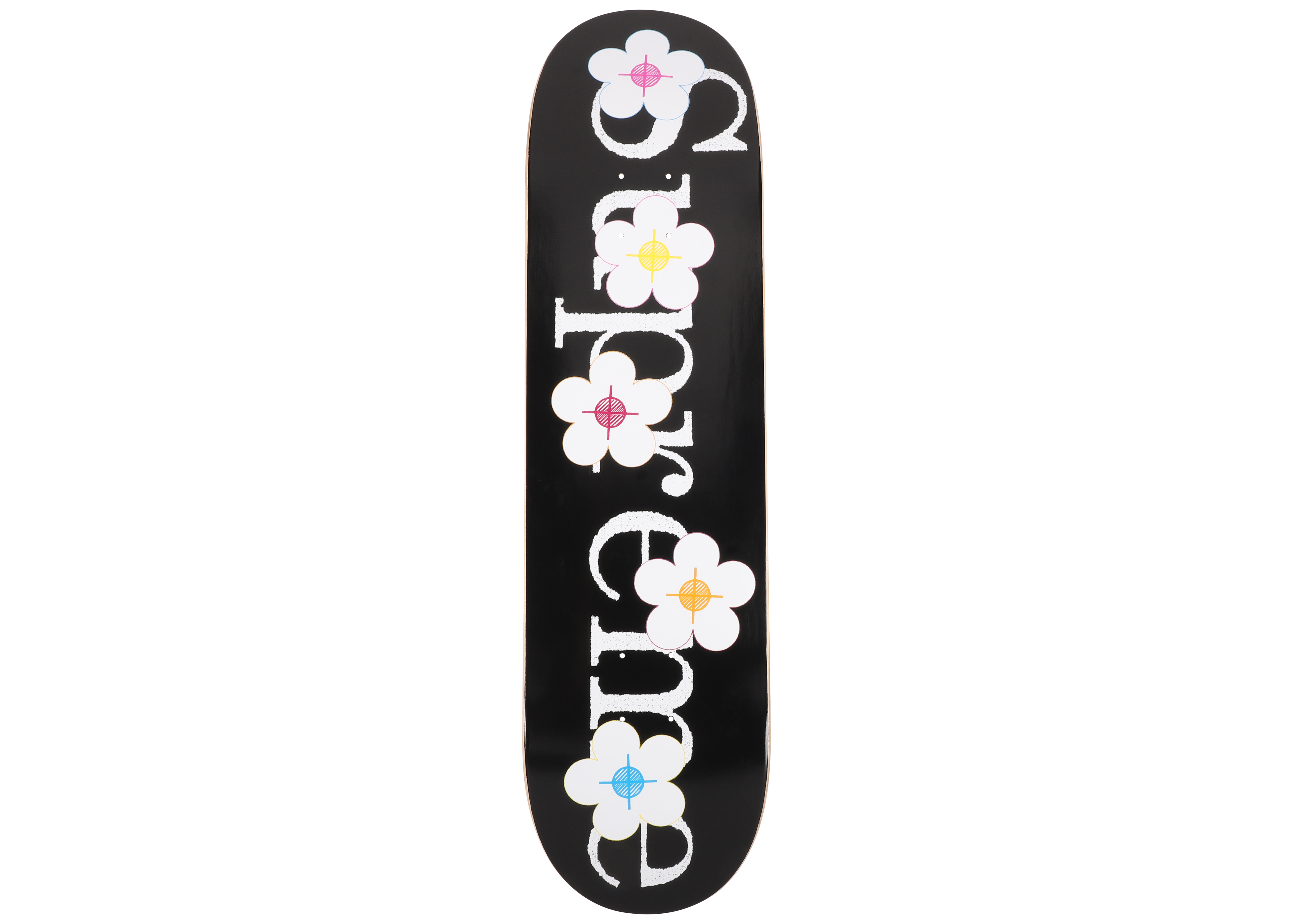 Supreme Flowers Skateboard Deck Black SS17 US