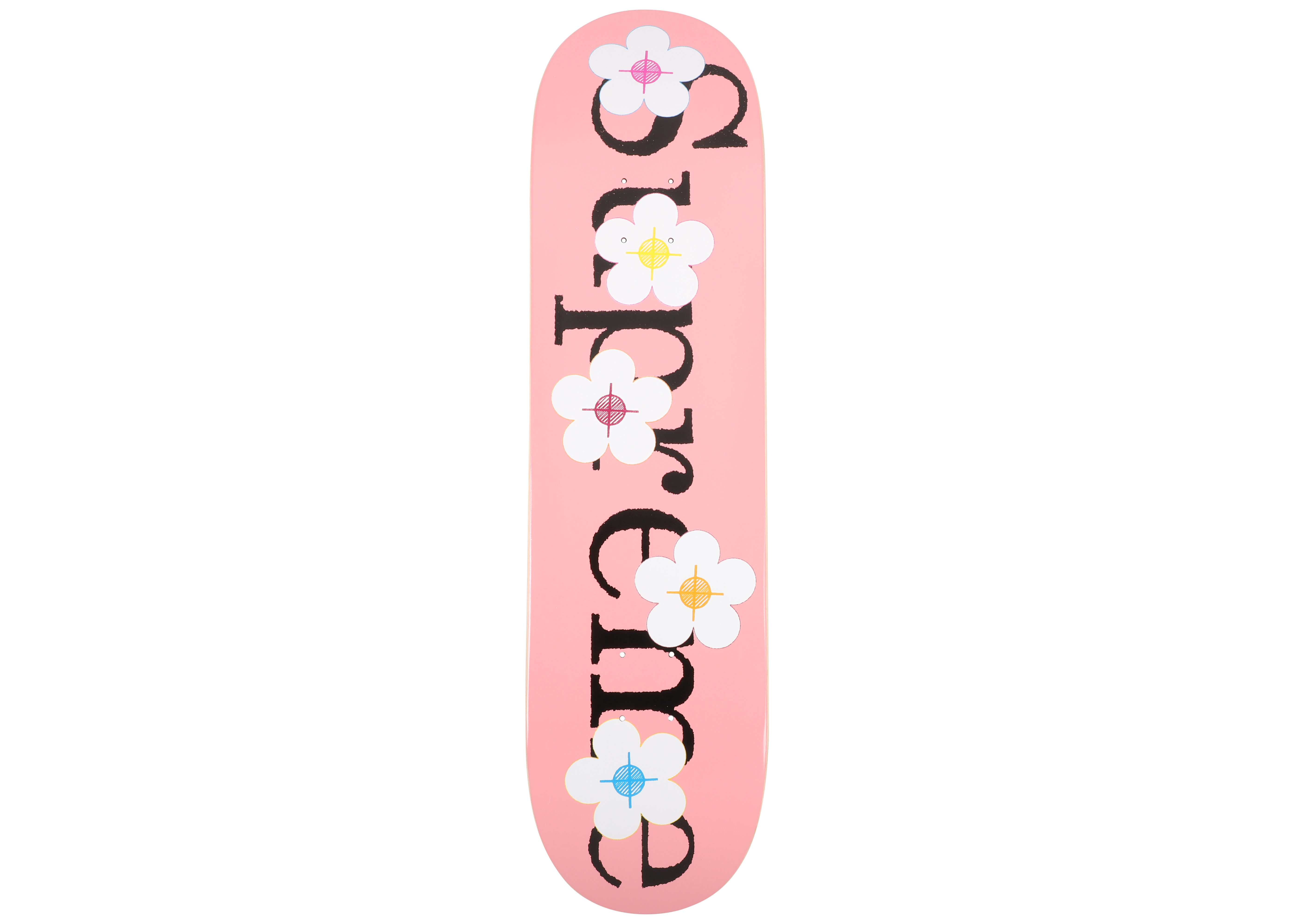 Supreme Flowers Skateboard Deck Pink
