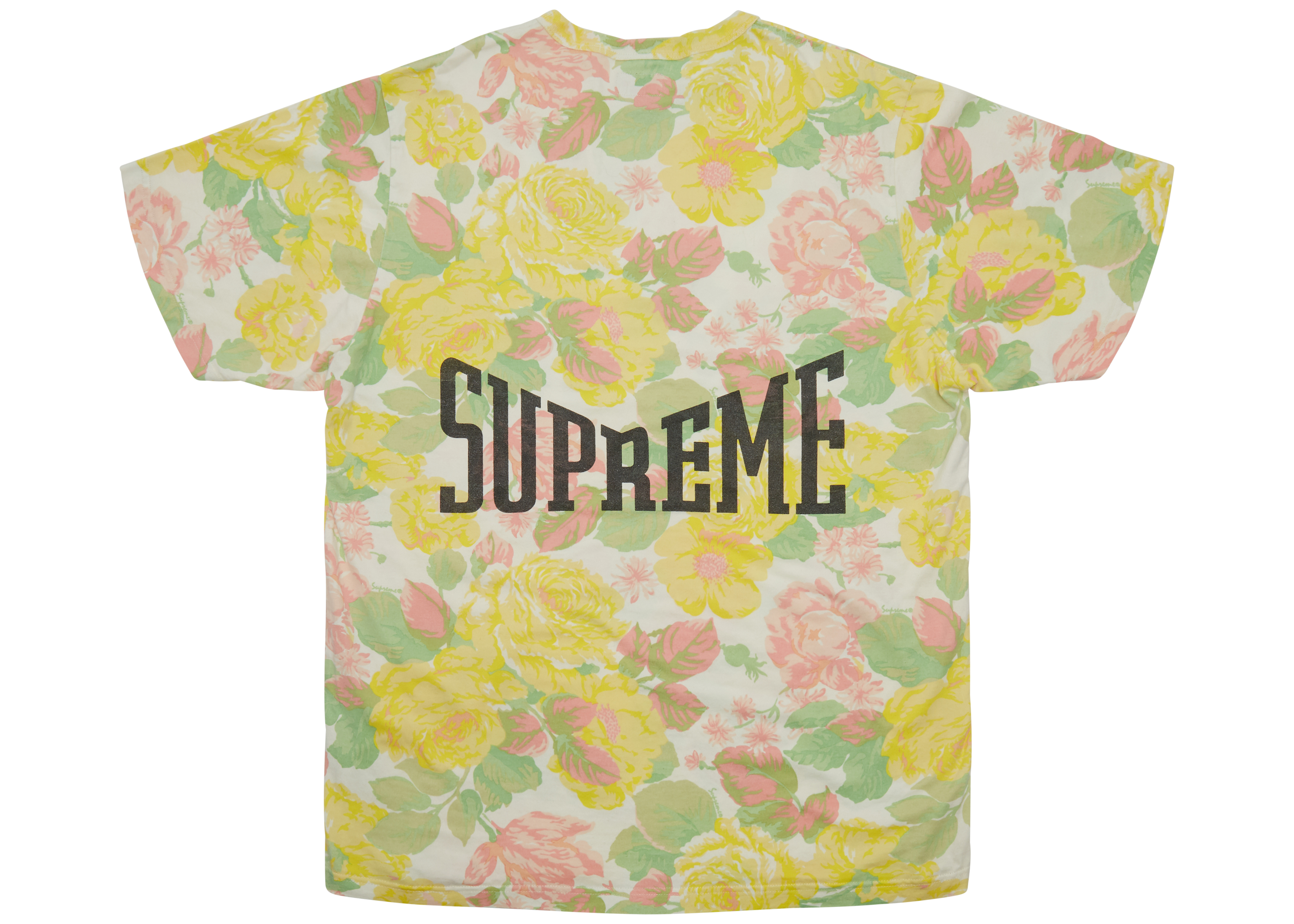 総合3位supreme Flowers Tee Tシャツ/カットソー(半袖/袖なし)