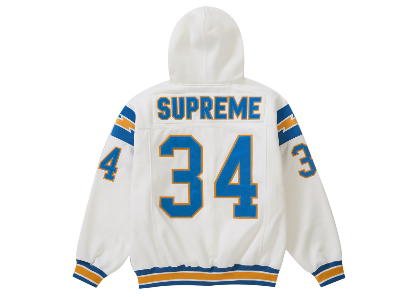 Supreme Football Zip Up Hooded Sweatshirt Brown Men's - SS24 - US
