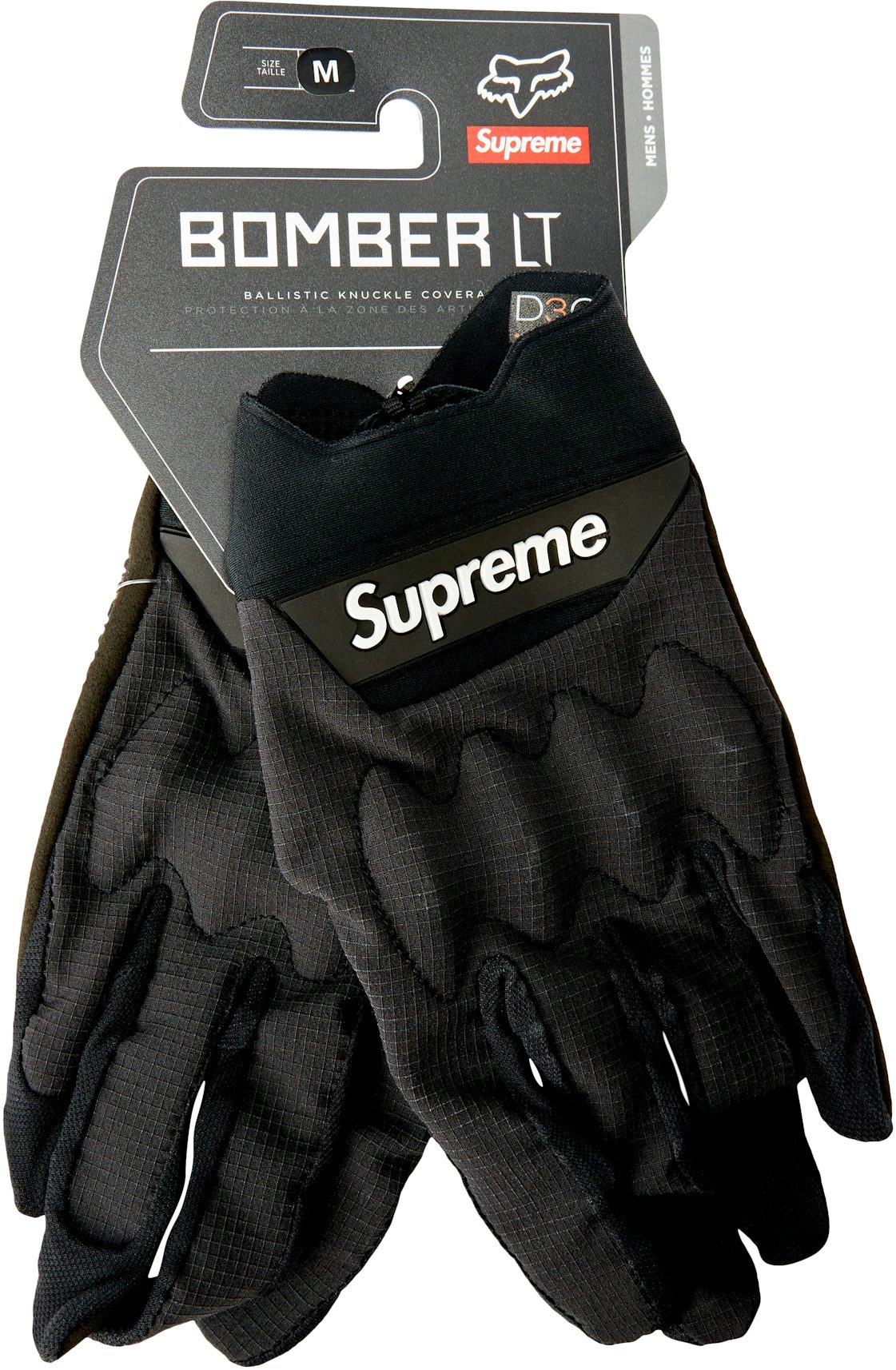 Supreme Fox Racing Bomber LT Gloves Black - SS18 - US