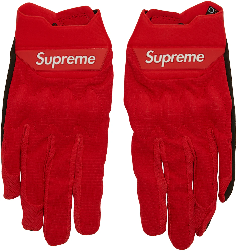 Louis Vuitton x Supreme Red Leather Baseball Gloves