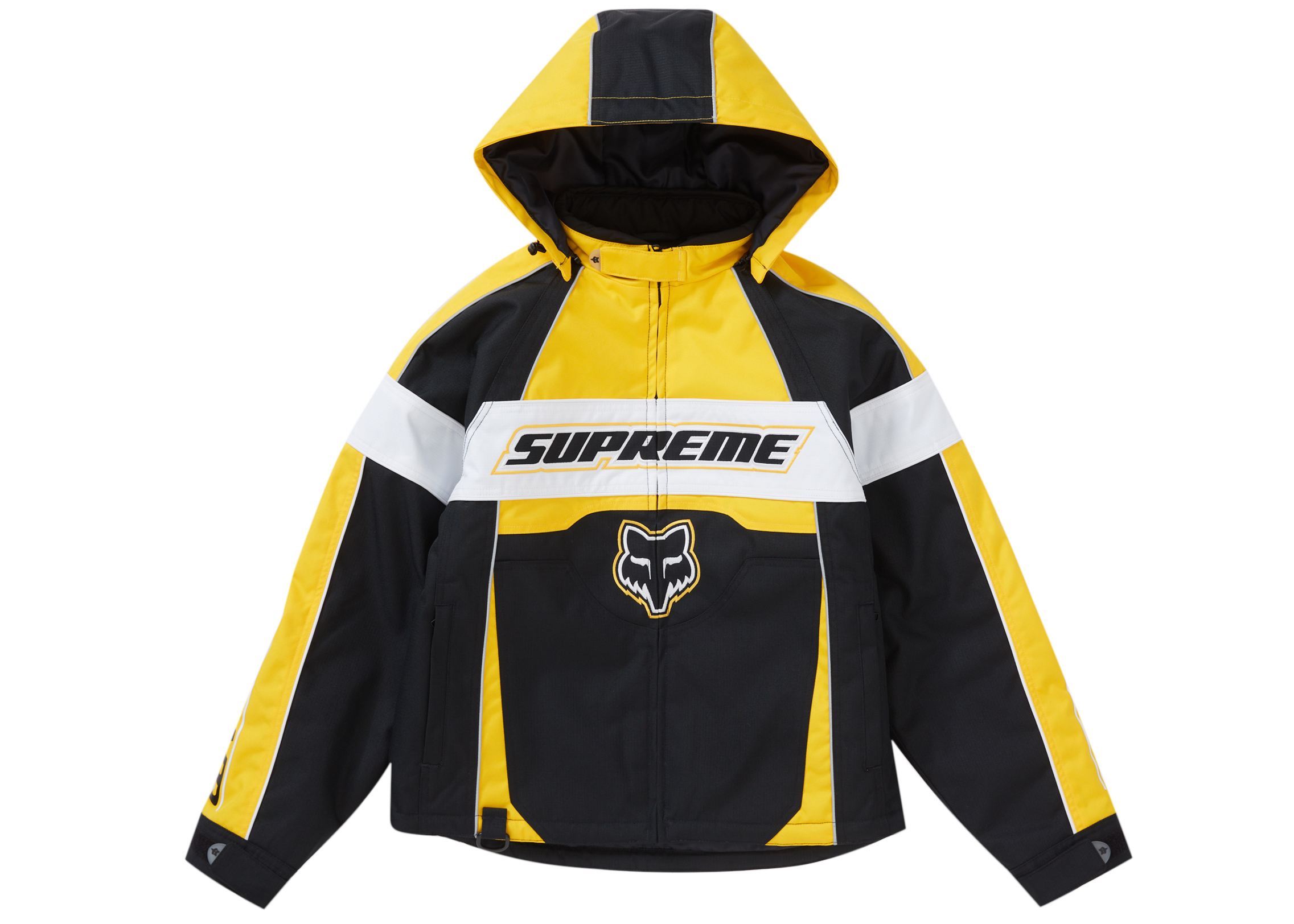 Supreme /Fox Racing Jacket Yellow Mediumバイク