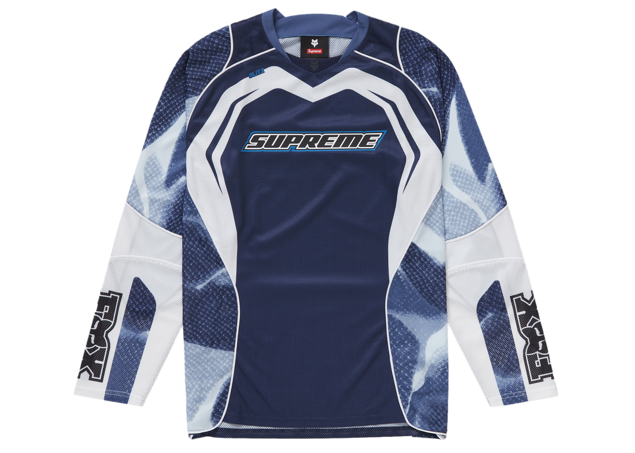 Supreme Fox Racing Jersey Blue Men's - FW23 - US