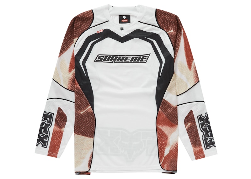 Supreme Fox Racing Moto Jersey Top Black Men's - SS18 - US