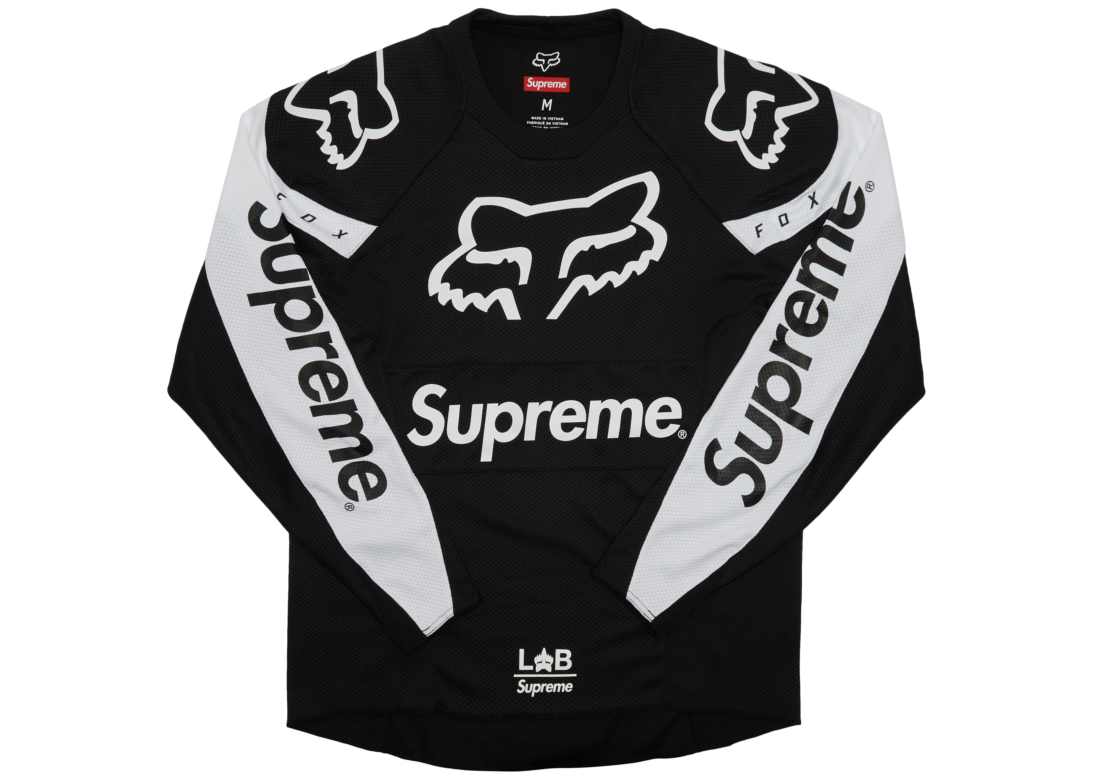 Supreme Fox Racing Moto Jersey Top Black メンズ - SS18 - JP