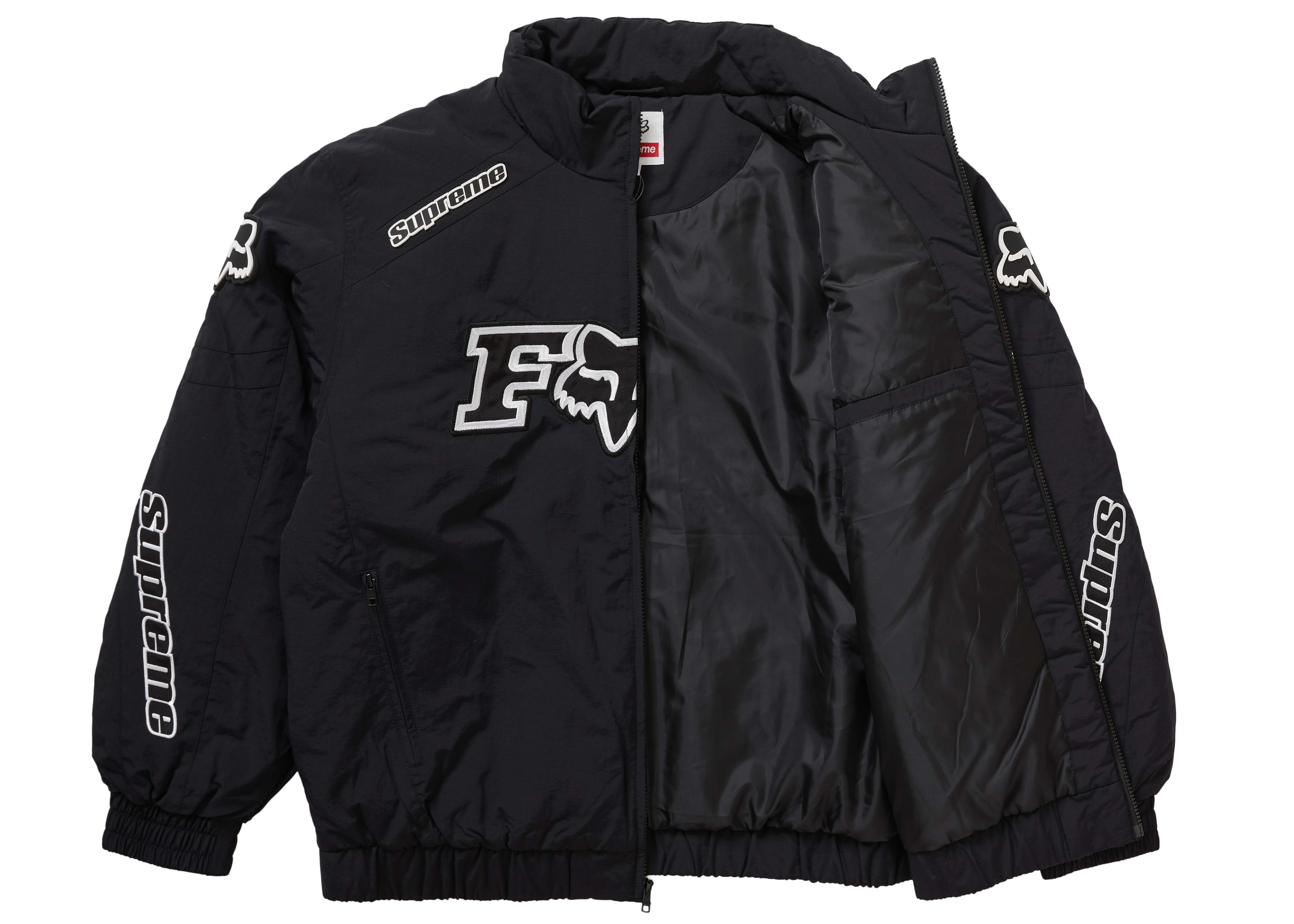 Supreme Fox Racing Puffy Jacket Black