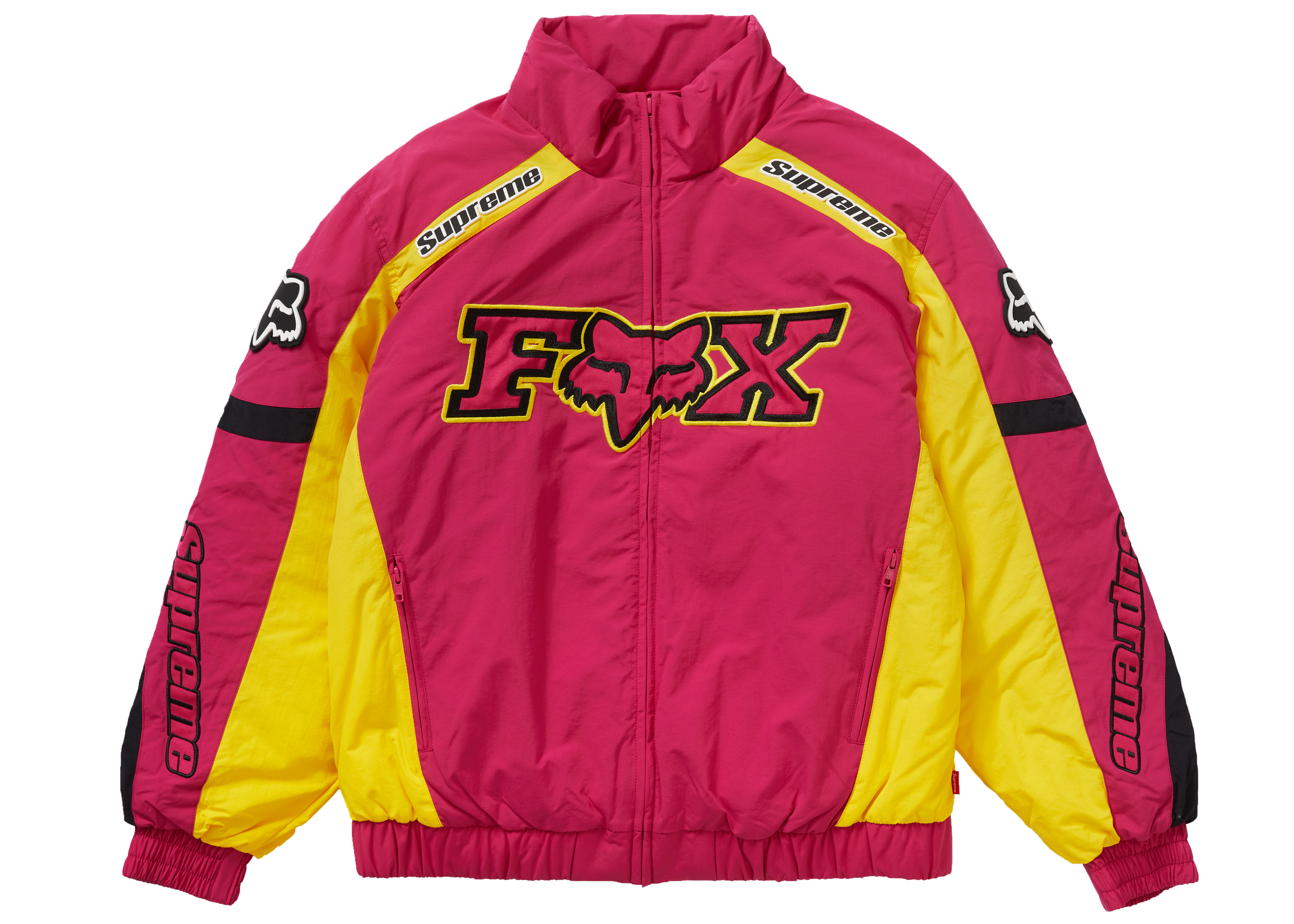 Supreme Fox Racing Puffy Jacket Pink