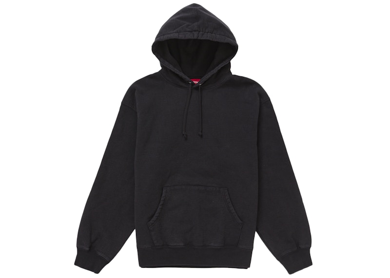 Supreme Frayed Hooded Sweatshirt Black メンズ - SS25 - JP Supreme Frayed Hooded Sweatshirt Black メンズ - SS25 - JP