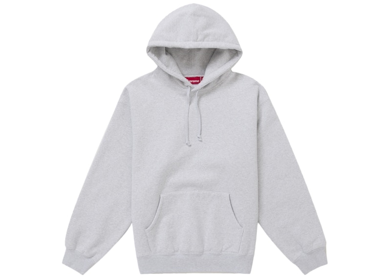 Supreme Frayed Hooded Sweatshirt Heather Grey メンズ - SS25 - JP Supreme Frayed Hooded Sweatshirt Heather Grey メンズ - SS25 - JP