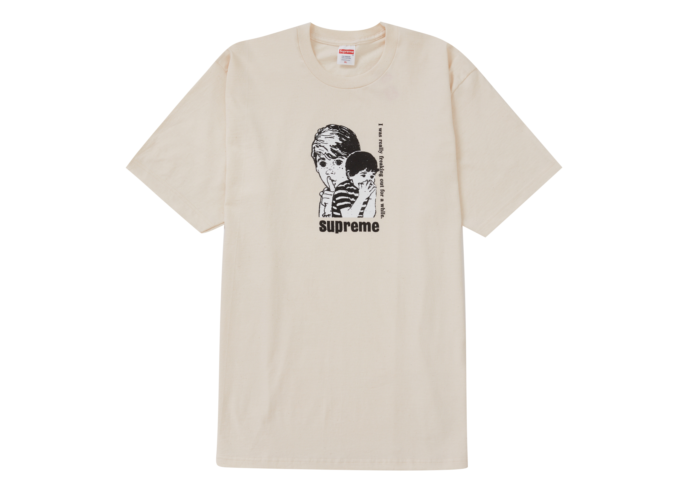Supreme Freaking Out Tee Black Men's - FW23 - US