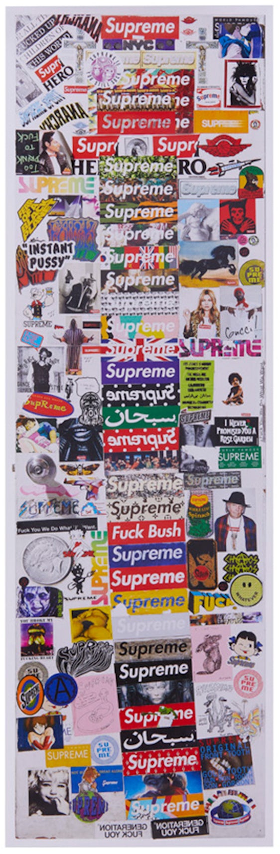 Supreme x Phaidon Sticker Door Friends & Family Poster - US