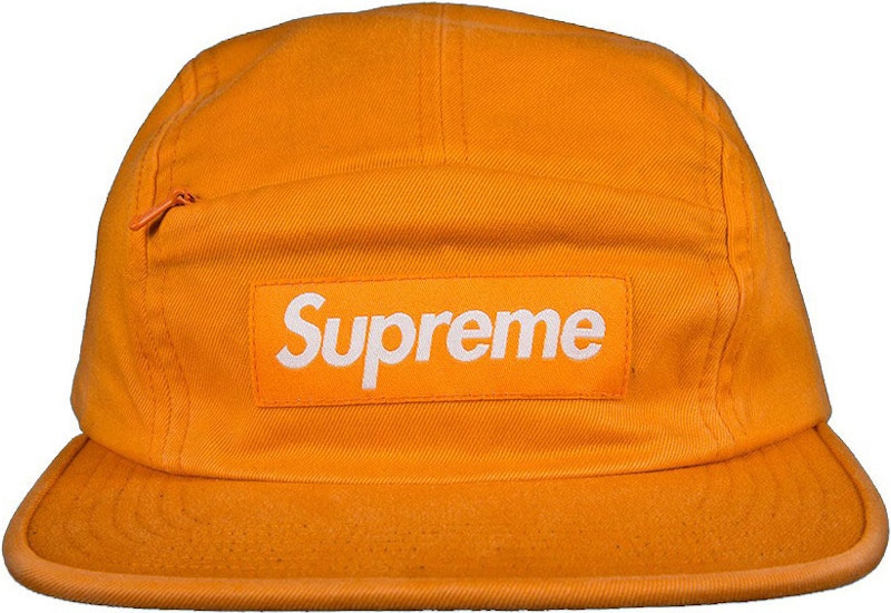 Supreme Front Panel Zip Camp Cap Orange - SS17 - US