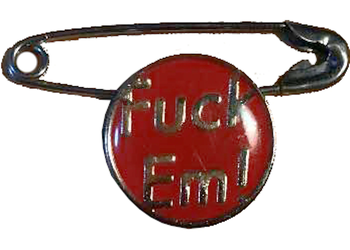 Supreme Fuck Em! Pin (A.P.C. FW09) Silver - FW09 - US