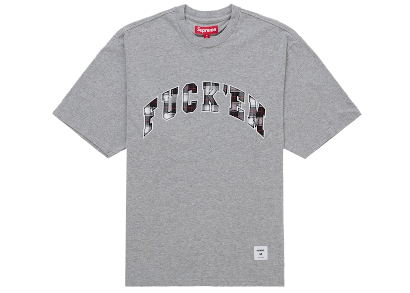 Supreme FUCK Tシャツ Mサイズ グレー Buy Supreme Fuck Money Tee 'Heather Grey' - FW24T41 HEATHER GREY