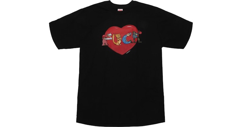 Supreme Fuck Love Tee Black メンズ - FW17 - JP