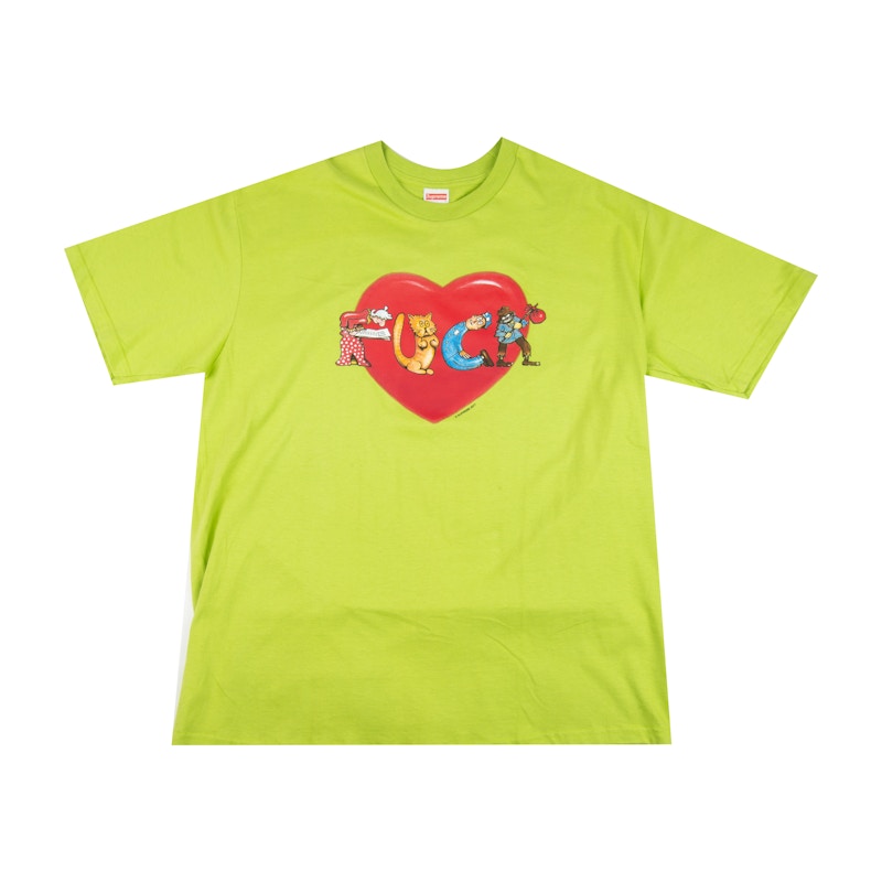 Supreme Fuck Love Tee Lime