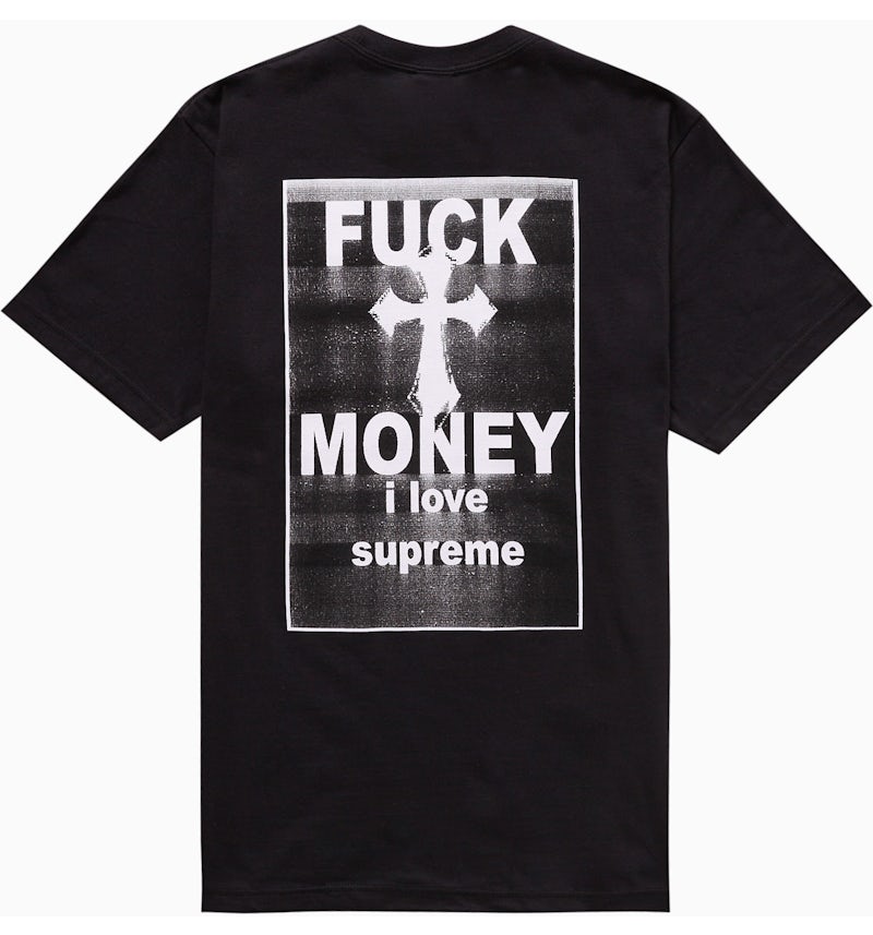 Supreme Fuck Money Tee Black Men's FW24 US - Main Image