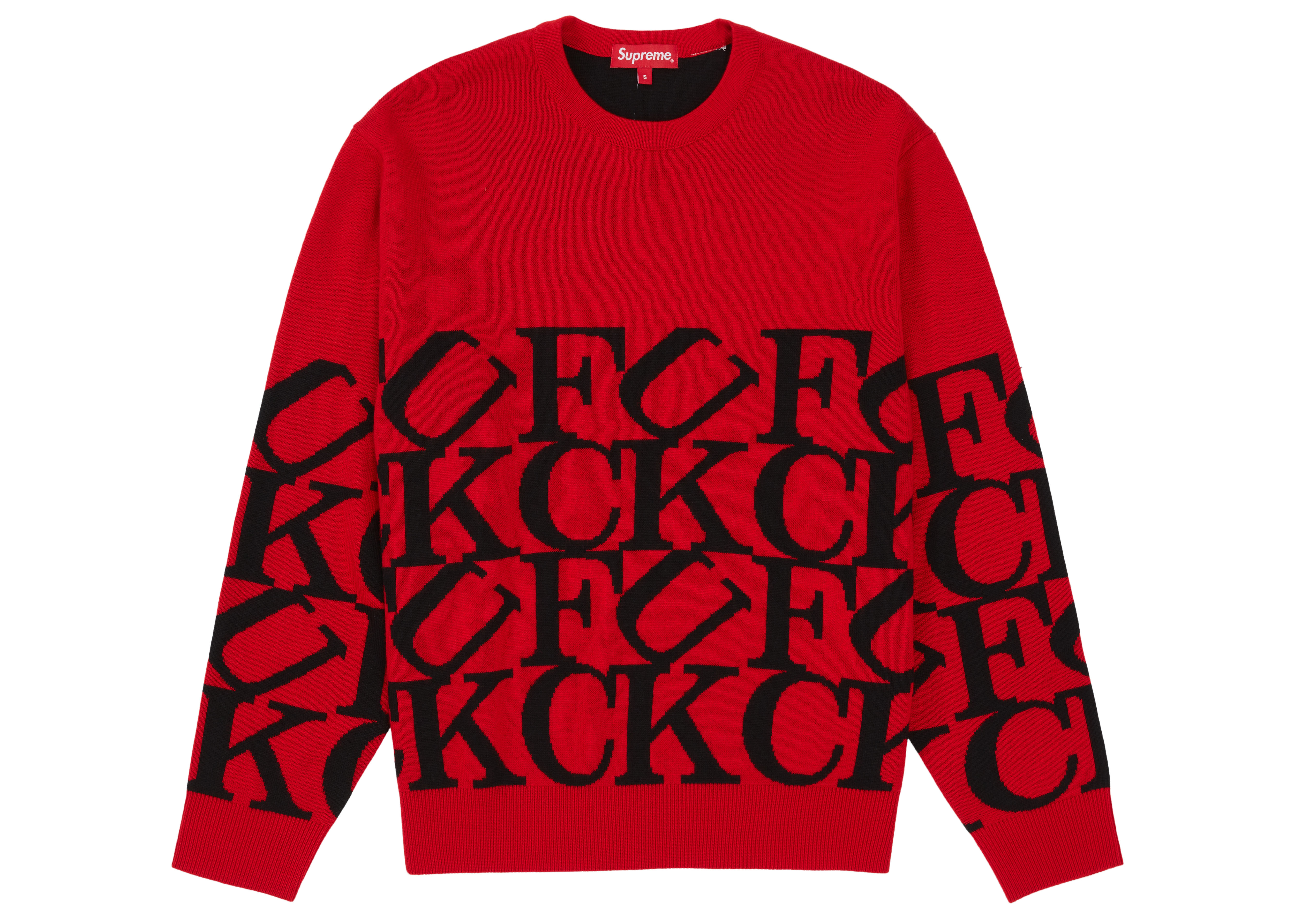 Supreme Fuck Sweater Red