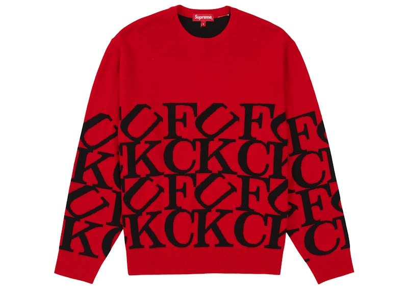 Supreme Fuck Sweater Red Men's - FW20 - US