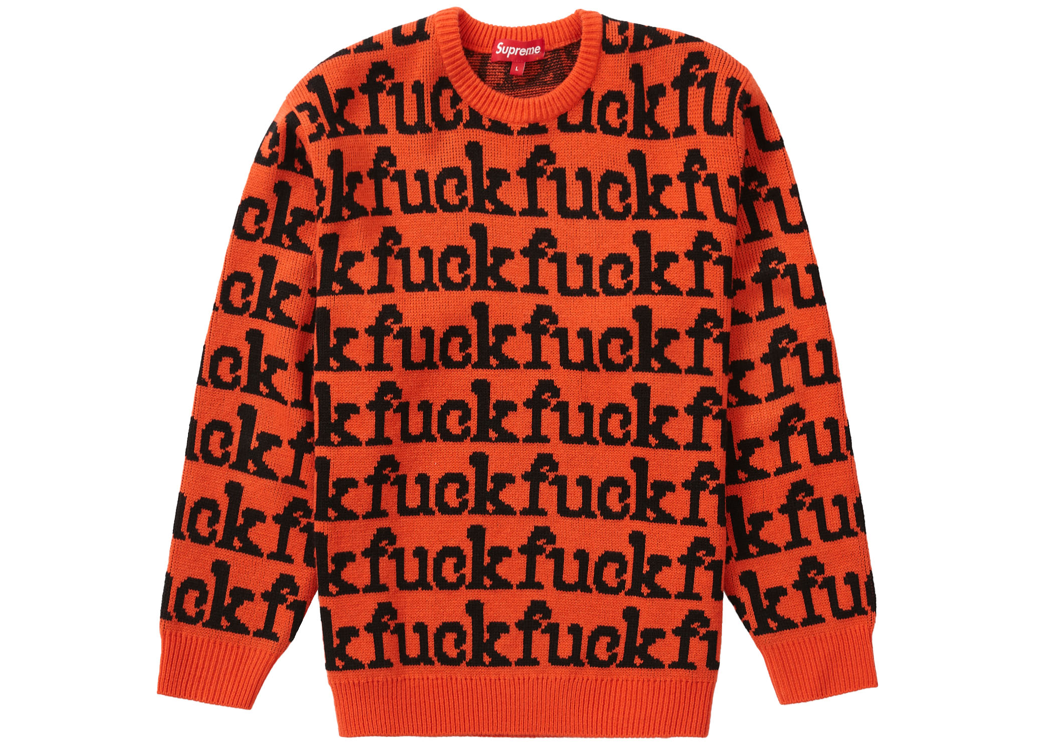 Supreme Fuck Sweater (SS22) Orange Men's - SS22 - US