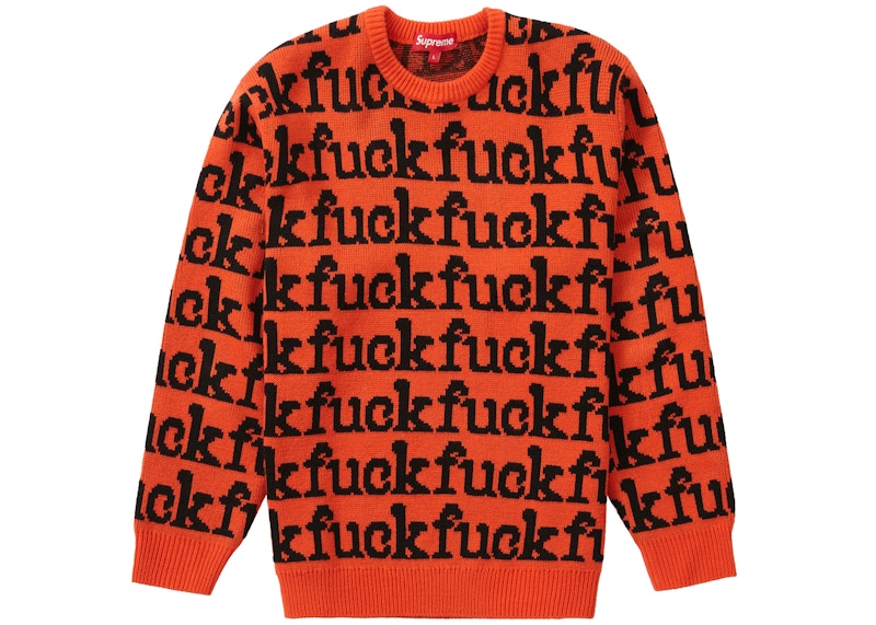 Supreme Fuck Sweater (SS22) Orange - SS22 Men's - US