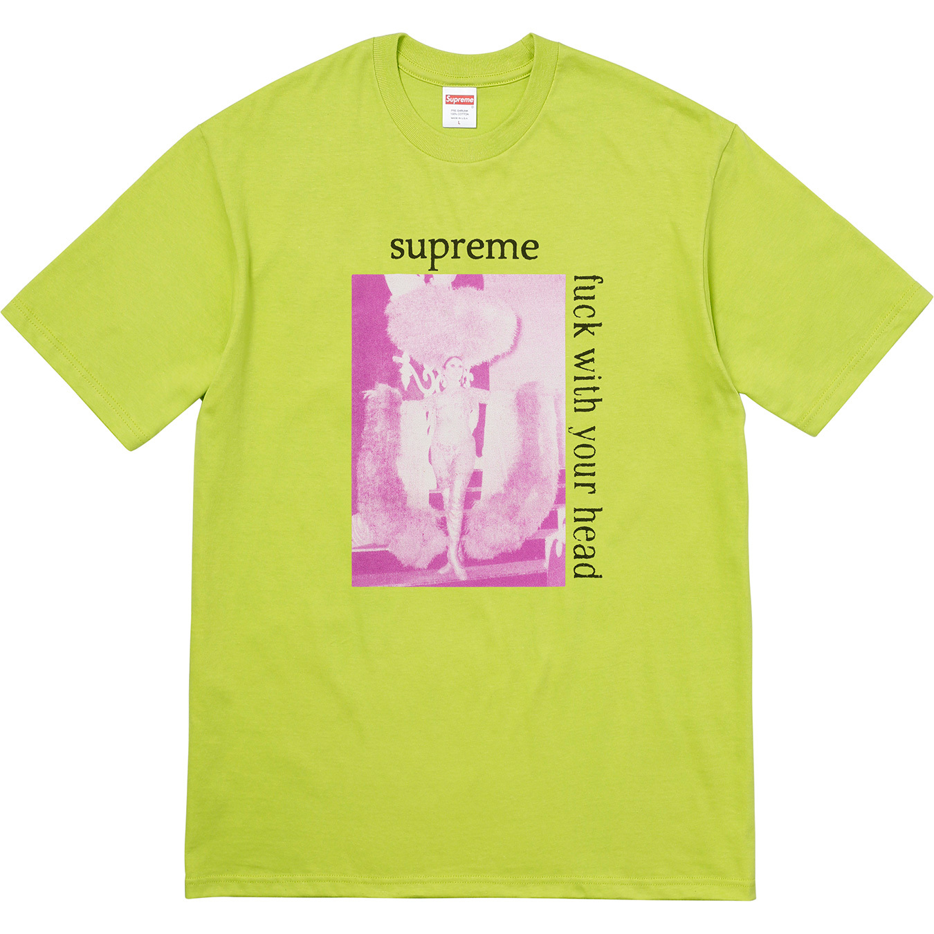 Supreme Fuck With Your Head Tee Lime