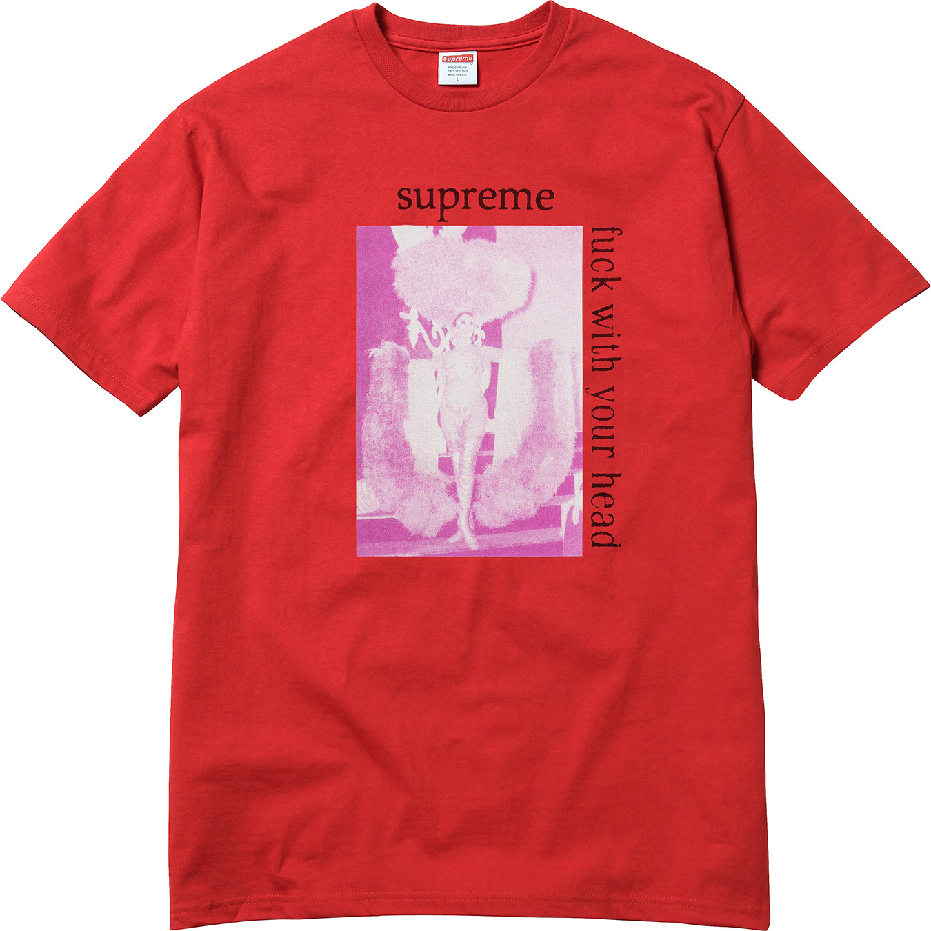 Supreme Fuck With Your Head Tee Red Men's - FW17 - US