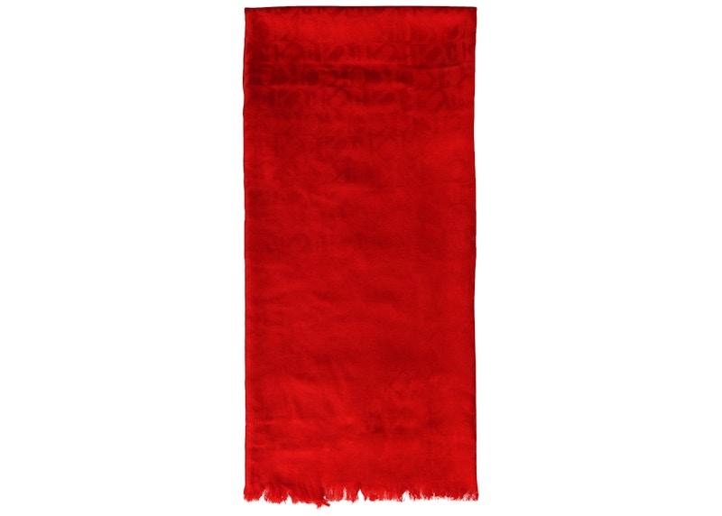 Supreme Fuck Wool Scarf Red - FW17 - JP