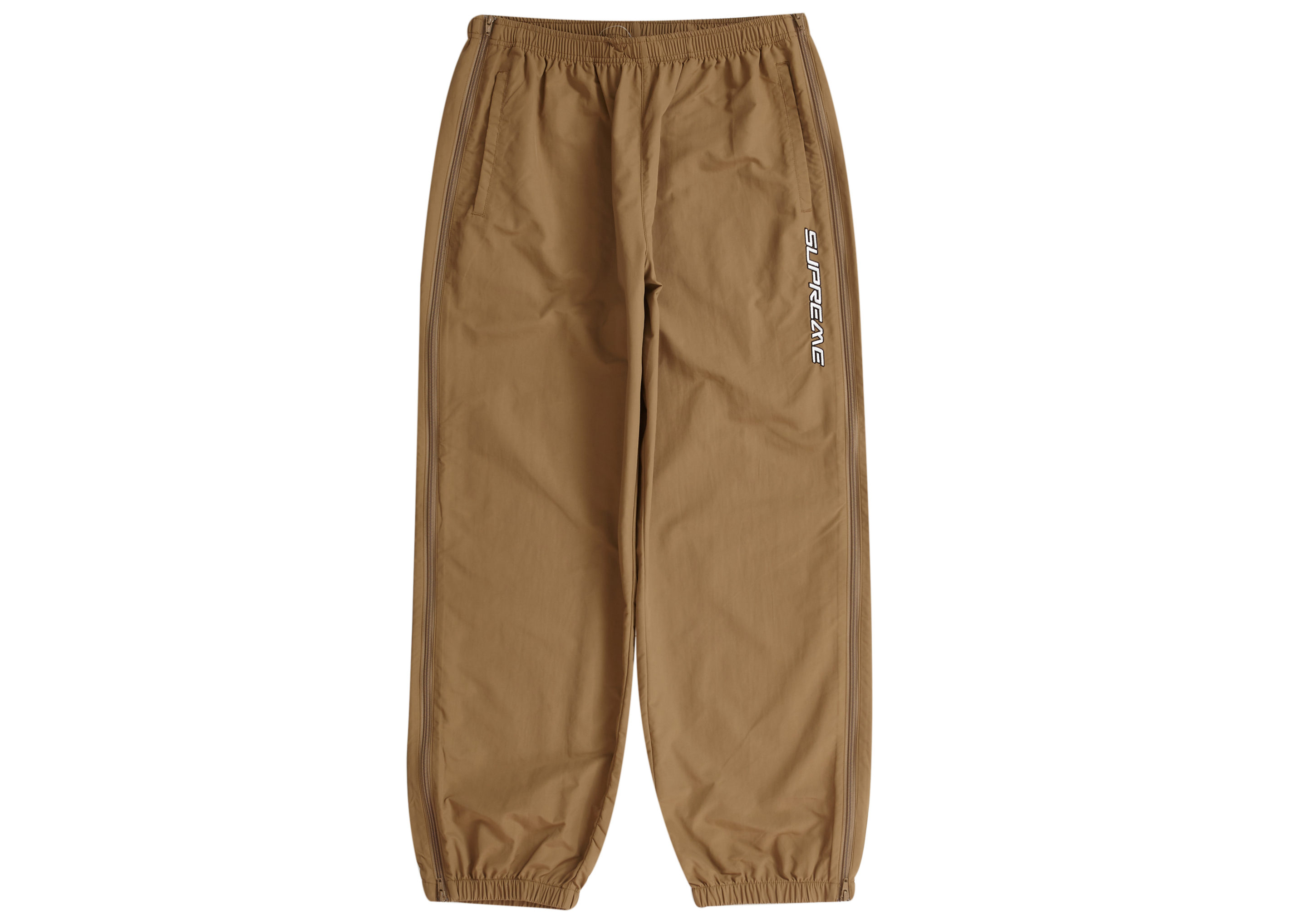 Supreme Full Zip Baggy Warm Up Pant Light Brown Men's - SS23 - US