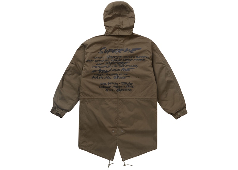 Supreme Futura Fishtail Parka Olive Men's - SS24 - US