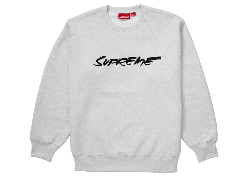 Supreme Futura Logo Crewneck Ash Grey