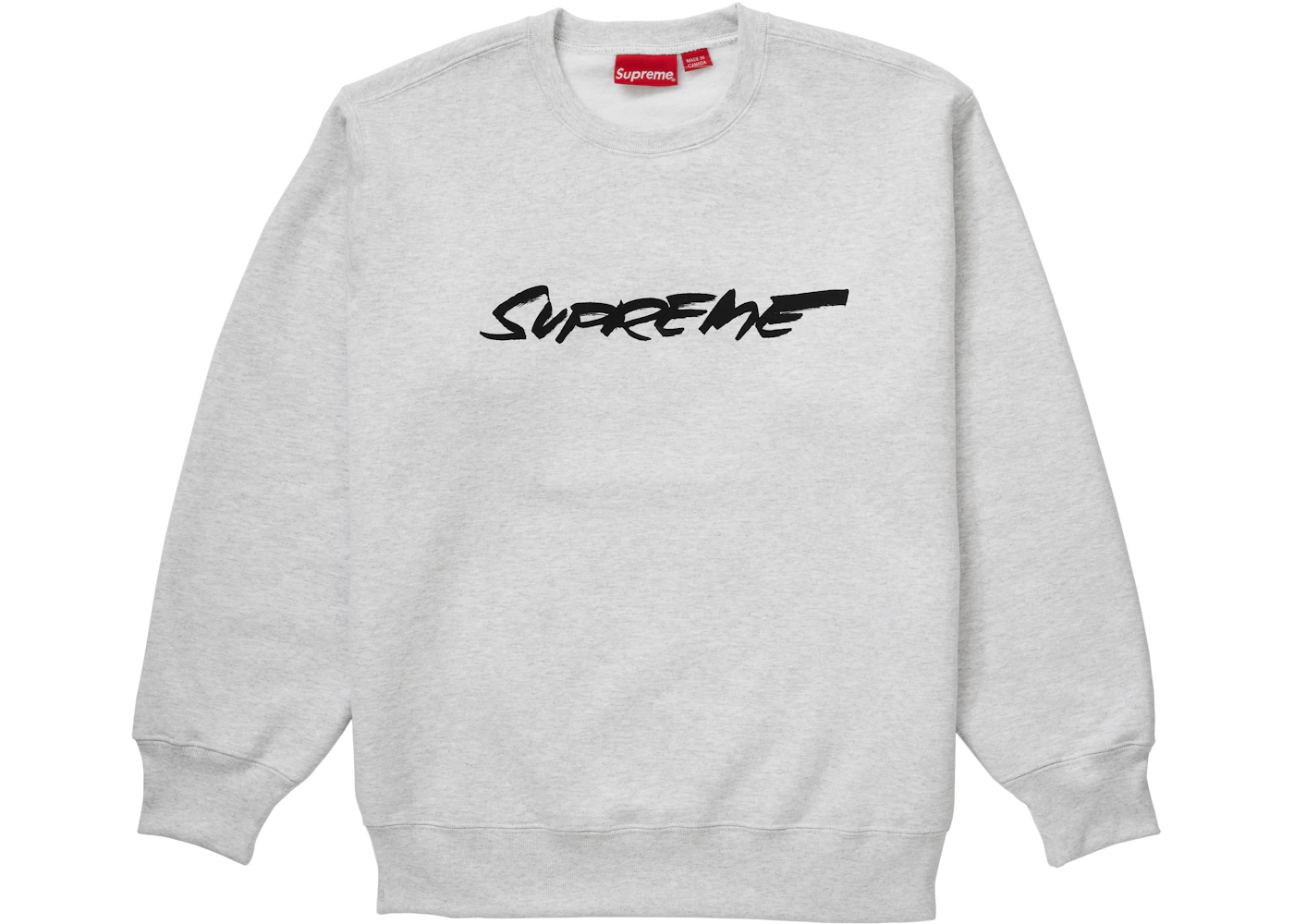 Supreme Futura Logo Crewneck Ash Grey Men's - FW20 - GB
