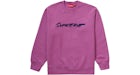 Supreme Futura Logo Crewneck Bright Purple