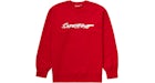 Supreme Futura Logo Crewneck Red