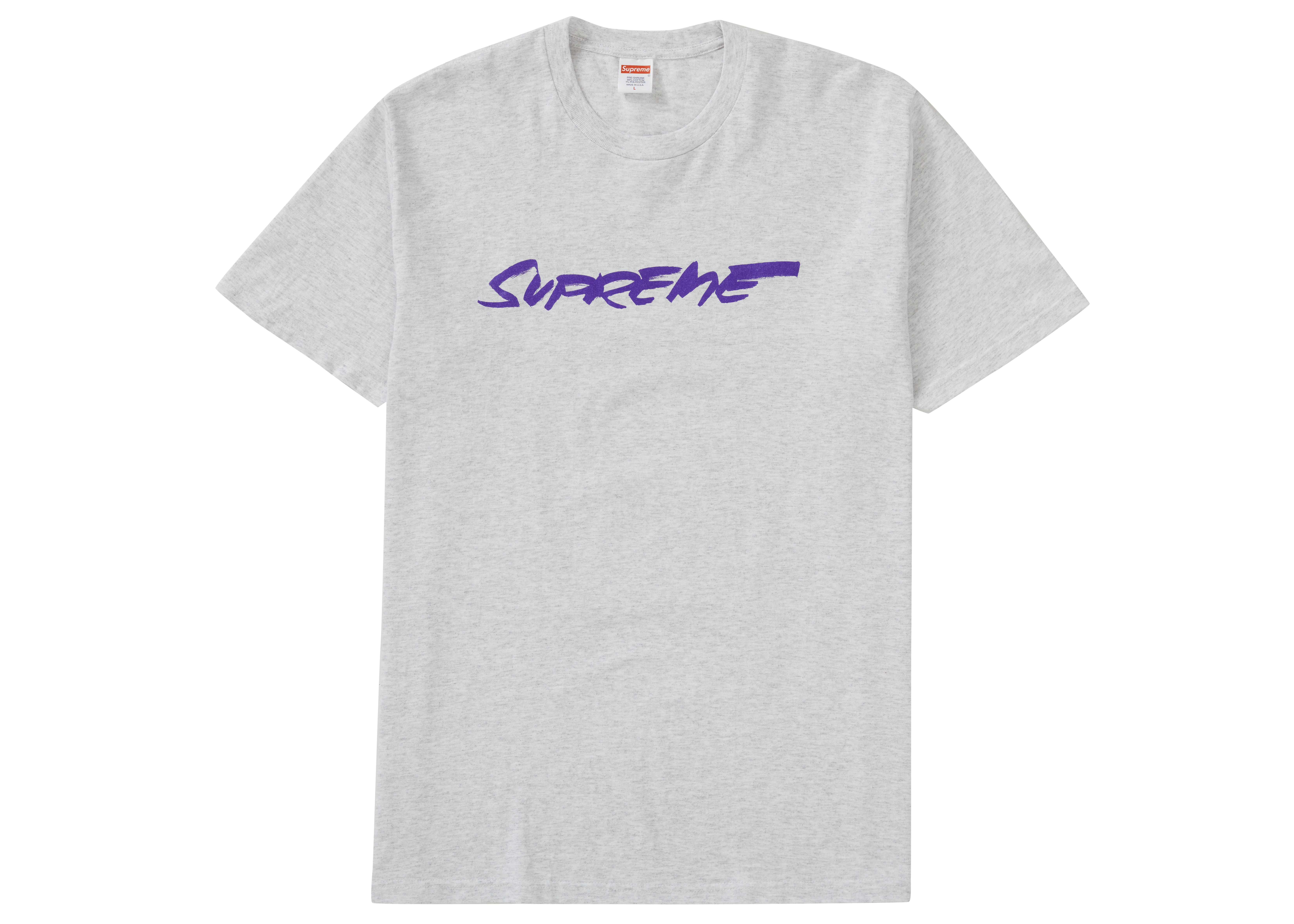 Supreme Futura Logo Tee Ash Grey