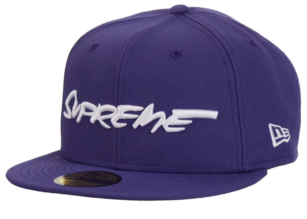 Pre-owned Supreme Futura New Era 59fifty Fitted Hat Dark Purple